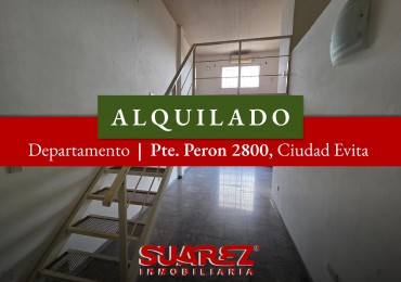 DEPARTAMENTO TIPO LOFT EN ALQUILER-CIUDAD EVITA 